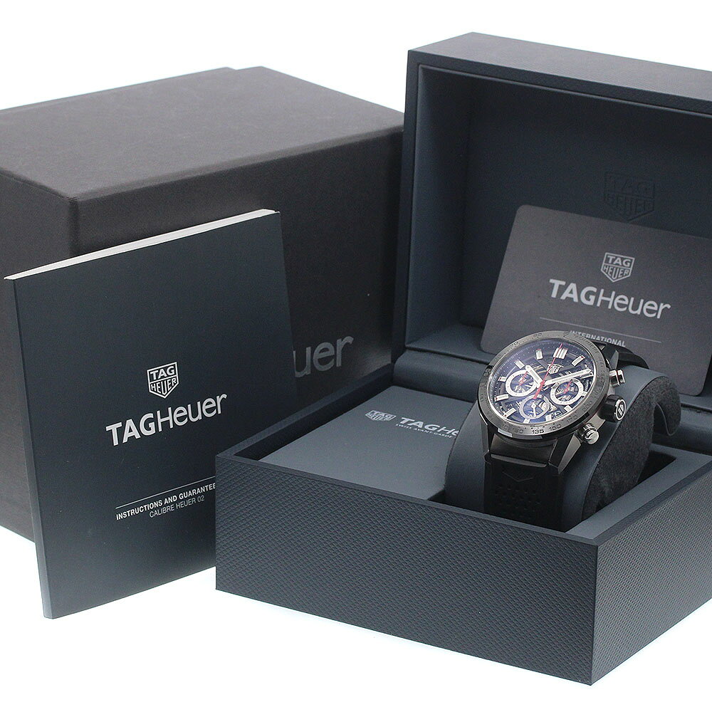 CLOSERのタグホイヤー TAG HEUER CBG2010.FT6143 カレラ キャリバーホイヤー02 クロノグラフ 自動巻き メンズ 良品 箱・保証書付き_961505【中古】｜アングル2
