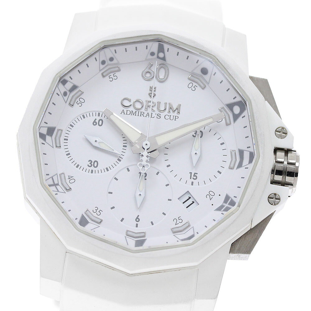 コルム CORUM 01.0089 アドミラルズカップ チャレンジャー44 クロノグラフ 自動巻き  ...