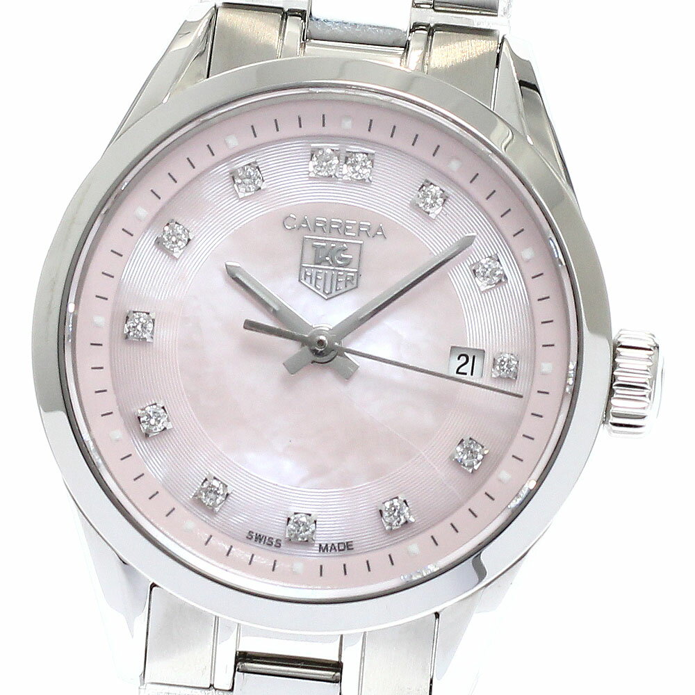タグホイヤー TAG HEUER WV1417.BA0793 カレラ 13Pダイヤ クォーツ レディース _948852【中古】