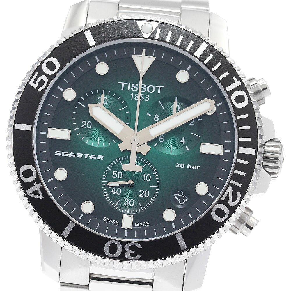ティソ TISSOT T120.417.11.091.01 シースター1000 クロノグラフ クォーツ メンズ 内箱・保証書付き_954750【中古】