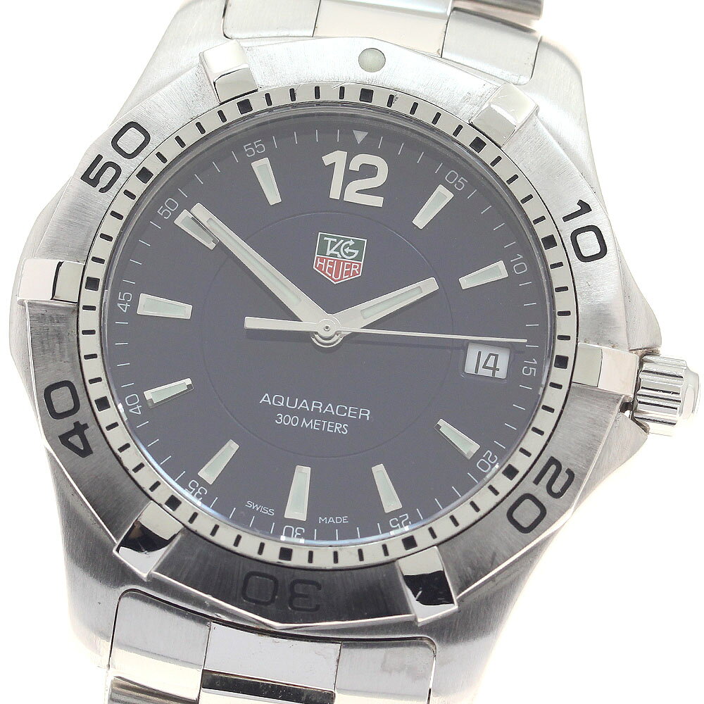 Aqua Racer - タグホイヤー TAG HEUER WAF1113 アクアレーサー デイト クォーツ メンズ _956040【中古】