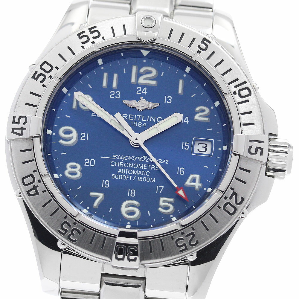 ブライトリング BREITLING A17360 スーパーオーシャン デイト 自動巻き メンズ 良品 _956492【中古】