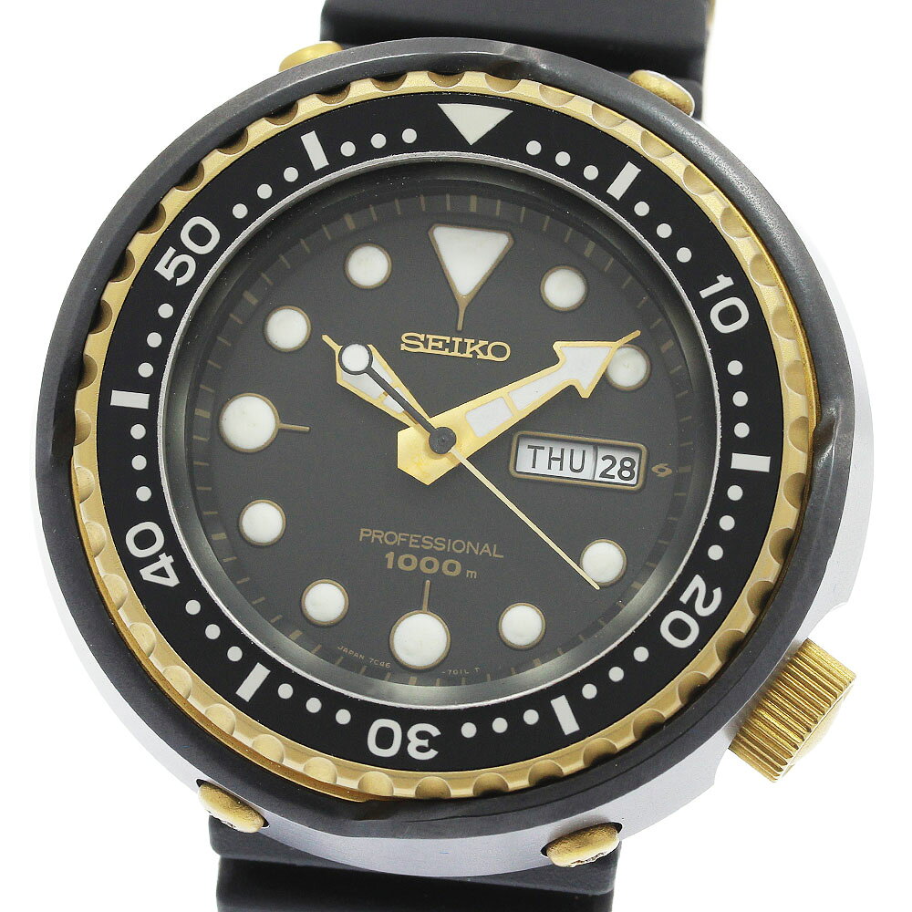 Rakuten - セイコー SEIKO SSBS018/7C46-7009 プロフェッショナル ダイバー デイデイト クォーツ メンズ 良品 内箱・保証書付き_961303【中古】