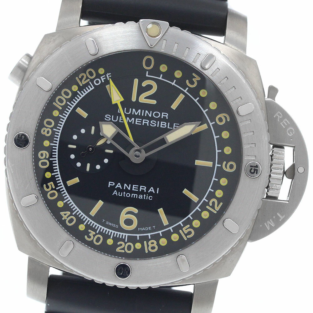 パネライ PANERAI PAM00193 ルミノール サブマーシブル デプスゲージ スモールセコンド 自動巻き メンズ 良品 保証書付き_962046【中古】