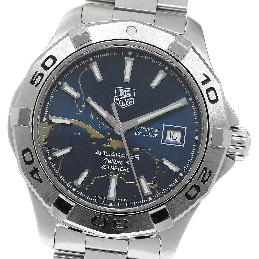 タグホイヤー TAG HEUER WAP201AG アクアレーサー カリビアン エディション 自動巻き メンズ 箱・保証書付き_962387【中古】