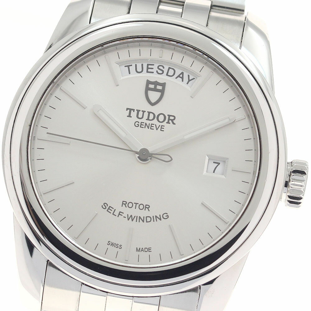 チュードル TUDOR 56000 グラマー デイトデイ 自動巻き メンズ 美品 保証書付き_952764【中古】