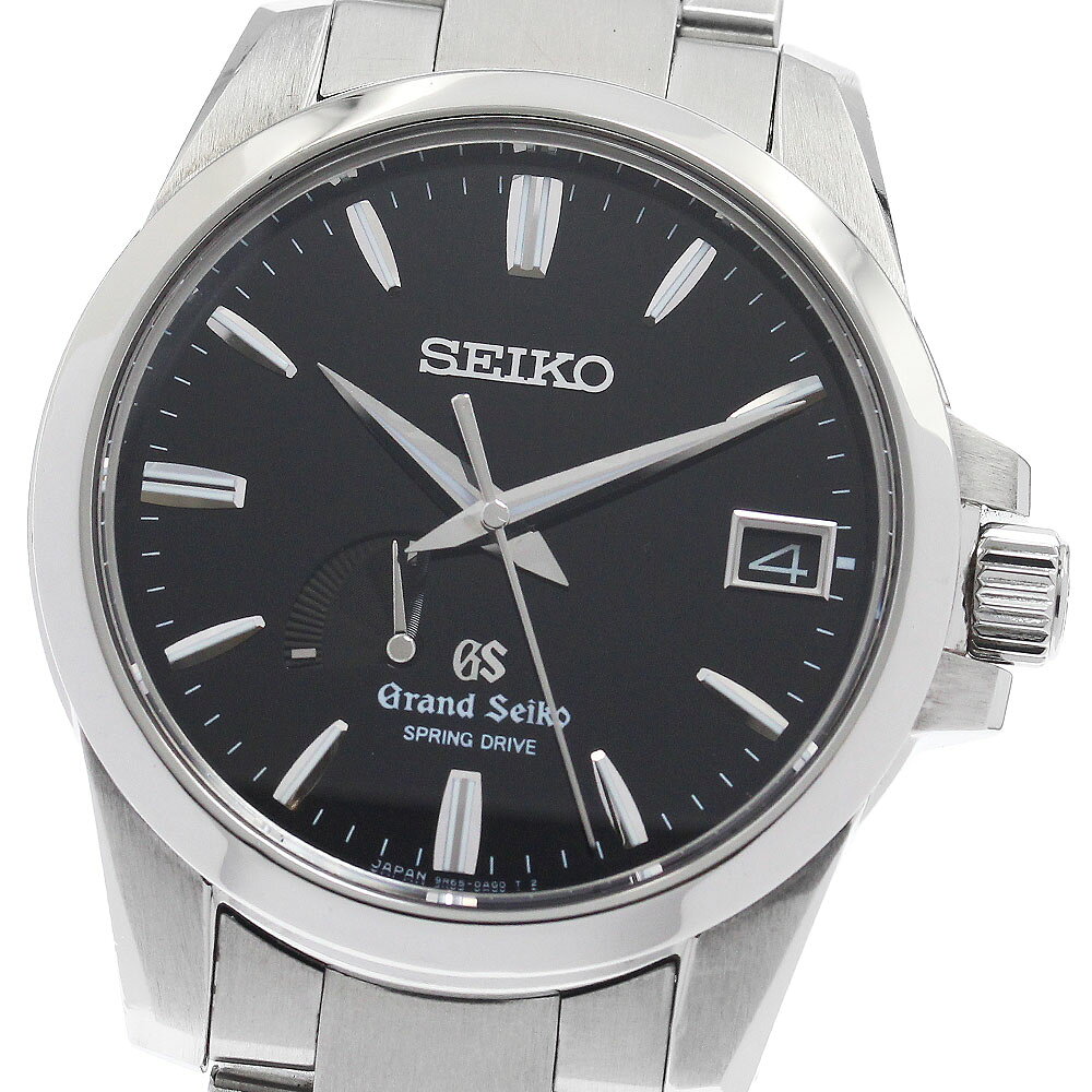 セイコー SEIKO SBGA027/9R65-0AG1 グランドセイコー デイト パワーリザーブ スプリングドライブ メンズ 箱付き_959882【中古】