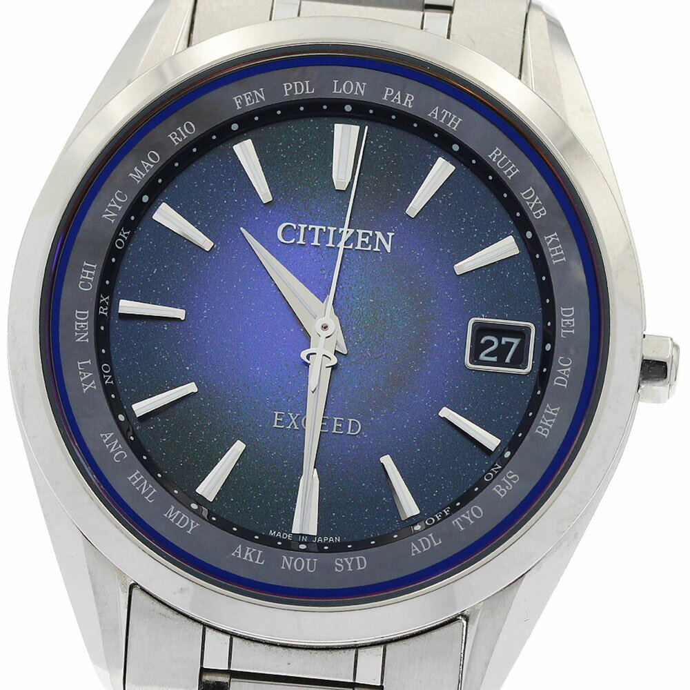 シチズン CITIZEN CB1150-75L/H147-A1CT201 エクシード デイト 限定モデル450本 ソーラー メンズ 箱・保証書付き_961135【中古】