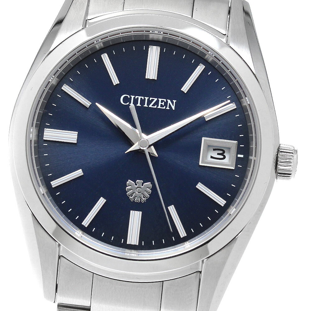 シチズン CITIZEN AQ4080-52L/A060-T026907 ザ・シチズン エコドライブ デイト ソーラー メンズ 良品 箱・保証書付き_961497【中古】