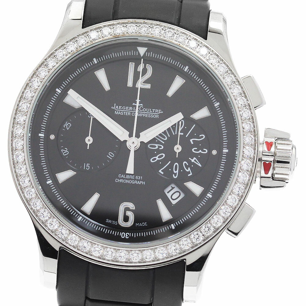 ジャガー・ルクルト JAEGER-LECOULTRE 148.8.31 マスター コンプレッサー レディ ダイヤベゼル デイト クォーツ レディース 美品 _962474【中古】