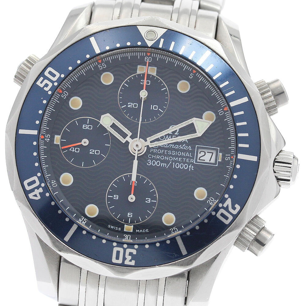 オメガ OMEGA 2599.80 シーマスター300 デイト クロノグラフ 自動巻き メンズ 保証 ...