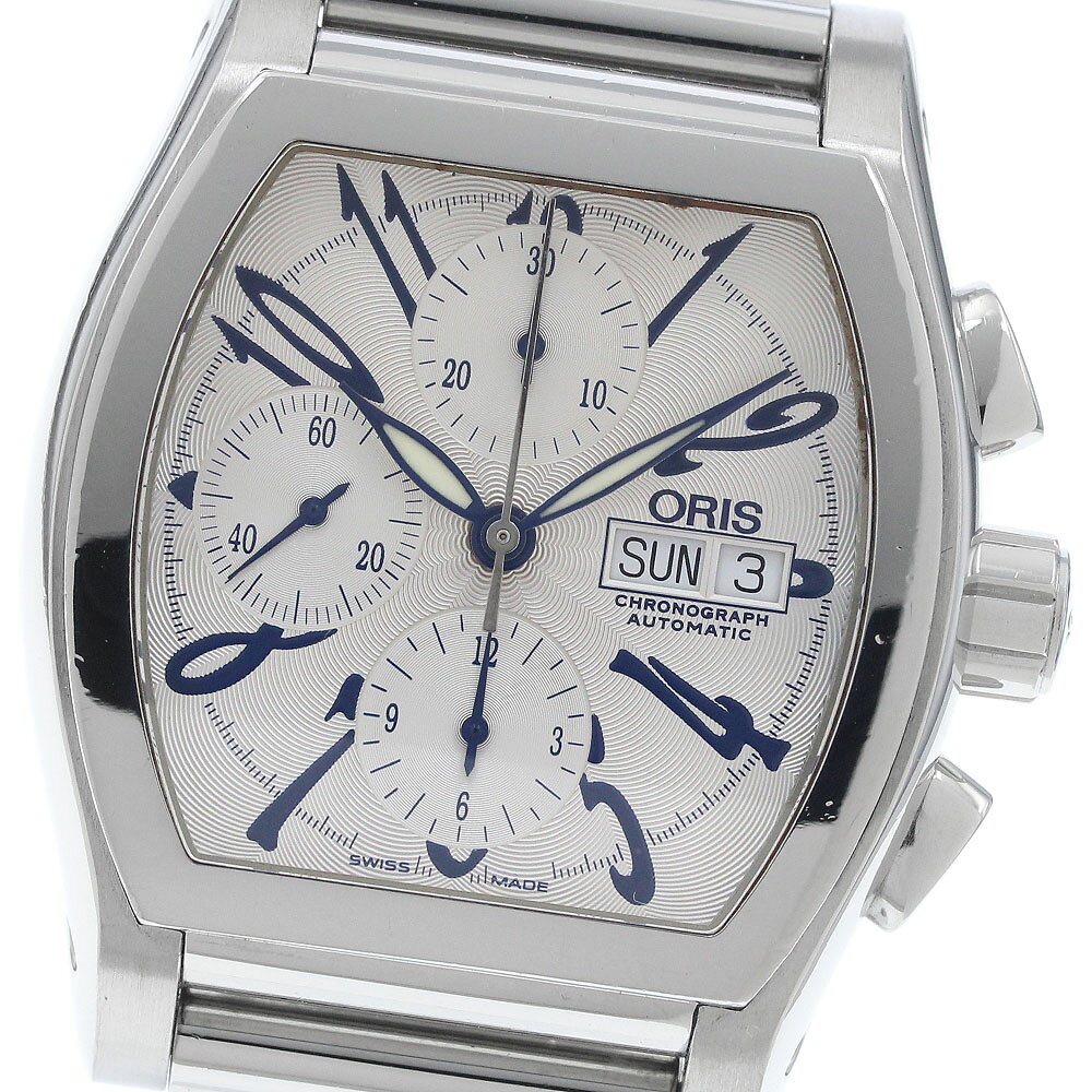 オリス ORIS 7532 マイリス クロノグラフ デイデイト 自動巻き メンズ _948551【中古】