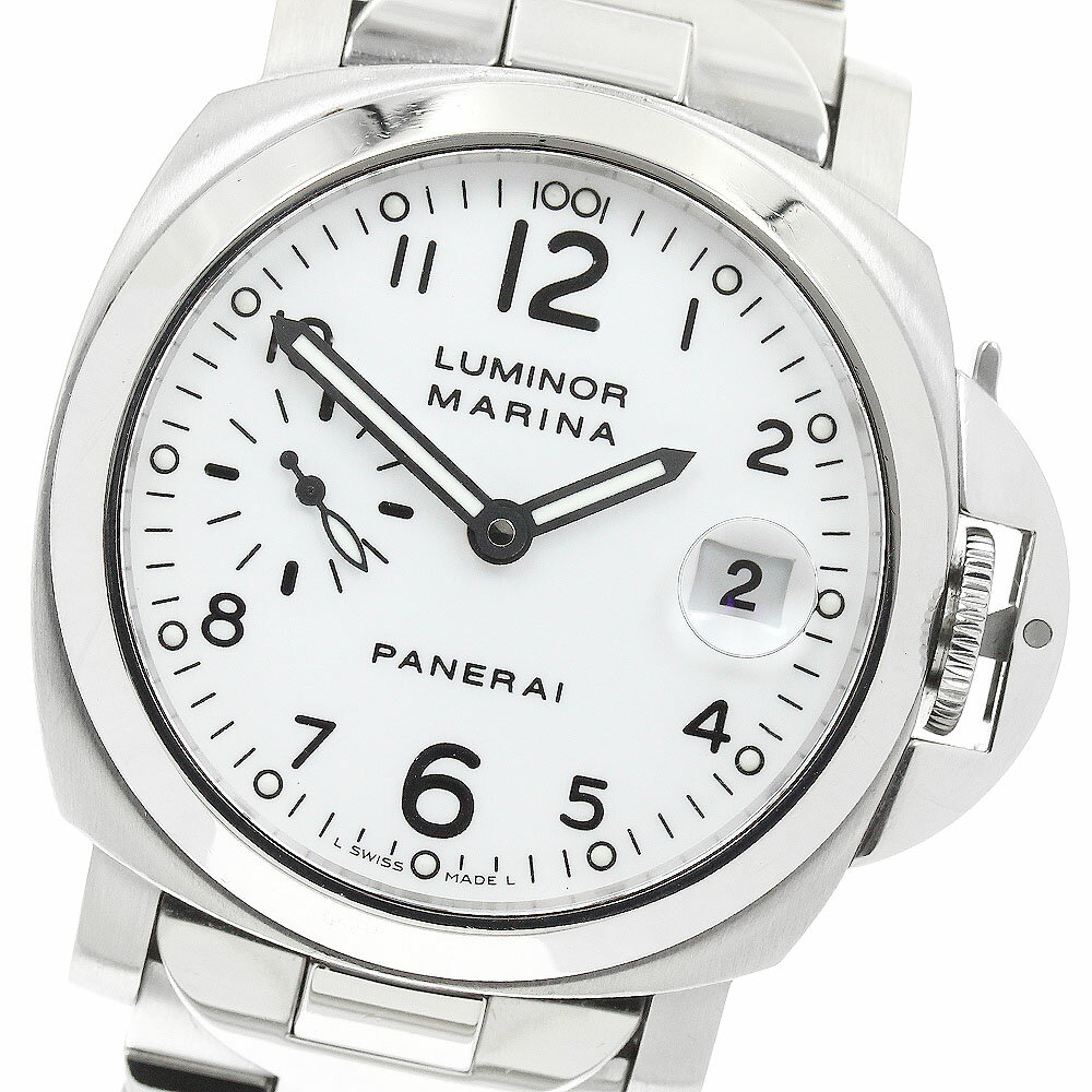 パネライ PANERAI PAM00051 ルミノール マリーナ デイト スモールセコンド 自動巻き メンズ 箱付き_953394【中古】