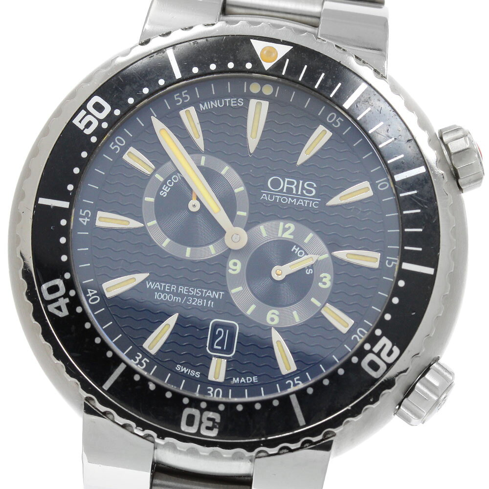 オリス ORIS 01 649 7610 7164 レギュレーター マイスタータオハー デイト スモールセコンド 自動巻き メンズ 箱・保証書付き_955539【中古】