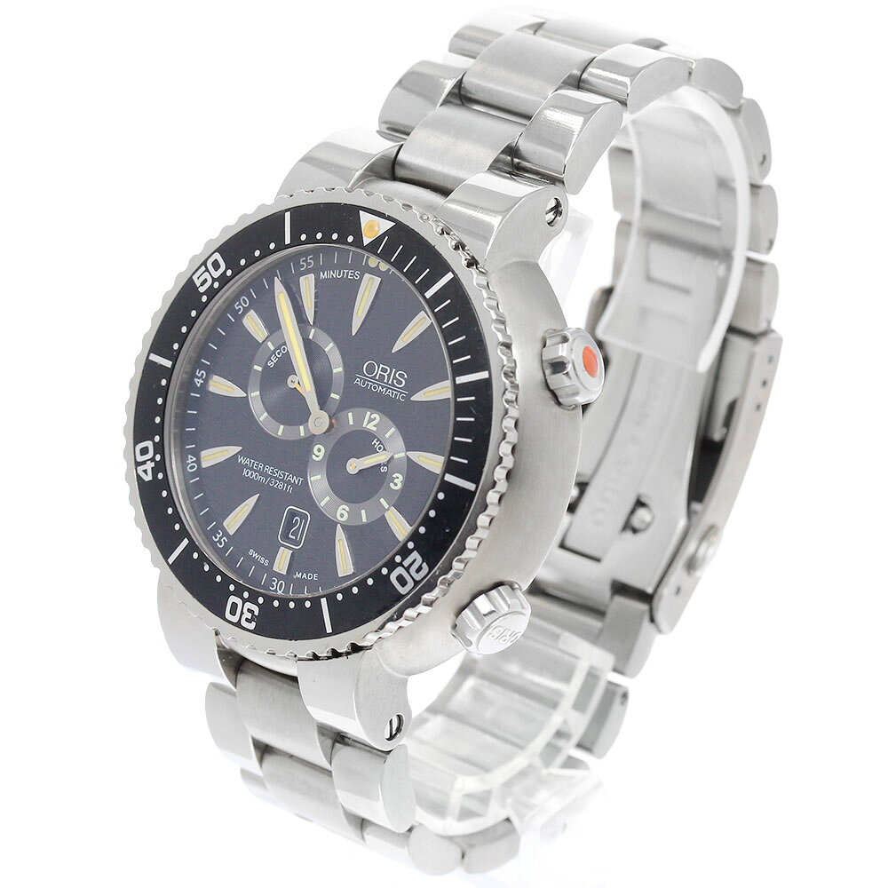 CLOSERのオリス ORIS 01 649 7610 7164 レギュレーター マイスタータオハー デイト スモールセコンド 自動巻き メンズ 箱・保証書付き_955539【中古】｜アングル3