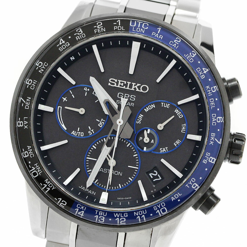 セイコー SEIKO SBXC009/5X53-0AD0 アストロン GPS ソーラー電波 メンズ _958216【中古】