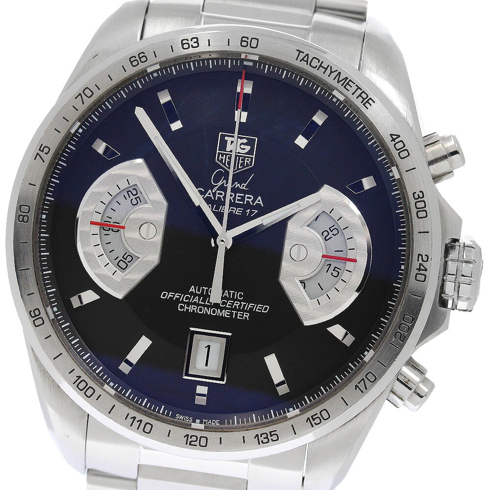 タグホイヤー TAG HEUER CAV511A グランドカレラ キャリバー17 クロノグラフ 自動巻き メンズ 保証書付き_959400【中古】