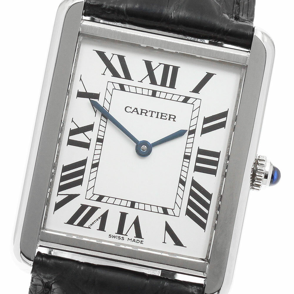 カルティエ CARTIER W5200003 タンクソロ LM クォーツ メンズ 保証書付き_960900【中古】