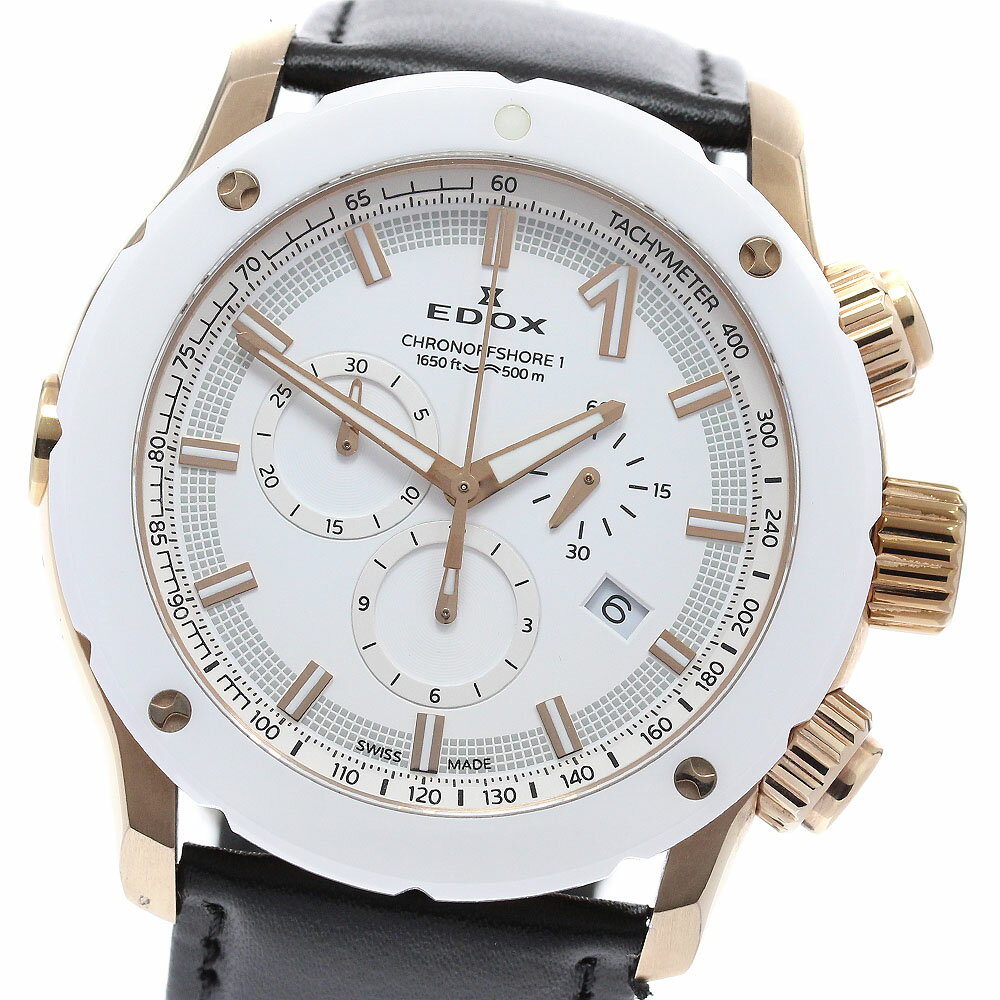 Rakuten - エドックス EDOX 10221-37RB3-BIR3 クロノオフショア1 クロノグラフ デイト クォーツ メンズ _962244【中古】
