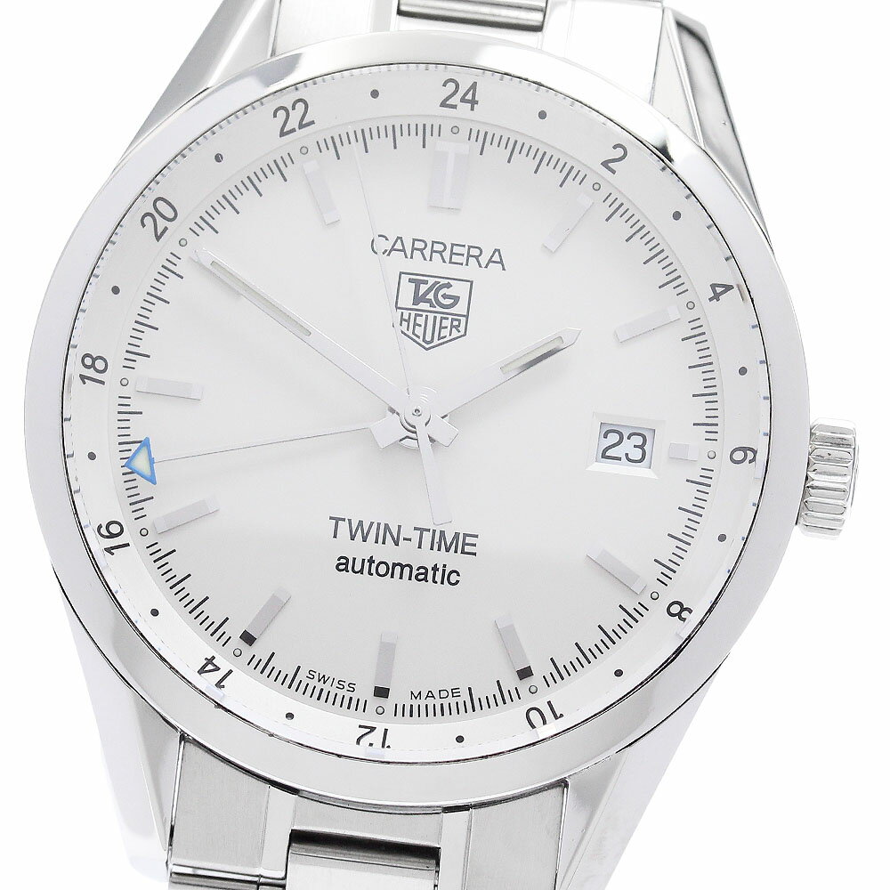 タグホイヤー TAG HEUER WV2116-0 カレラ ツインタイム デイト GMT 自動巻き メンズ 良品 _956589【中古】
