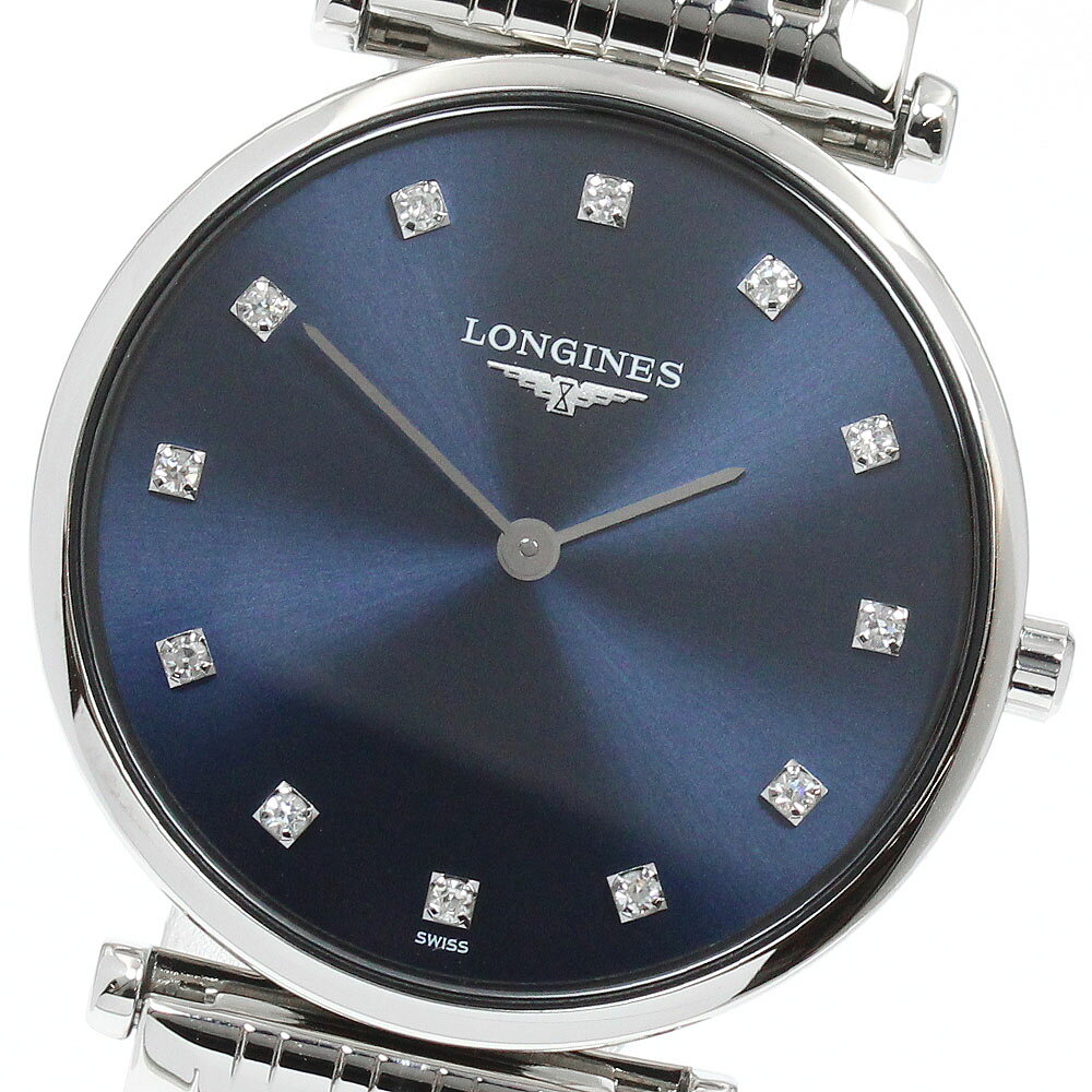 ロンジン LONGINES L4.512.4 グランドクラシック 12Pダイヤ クォーツ レディース 美品 _961850【中古】