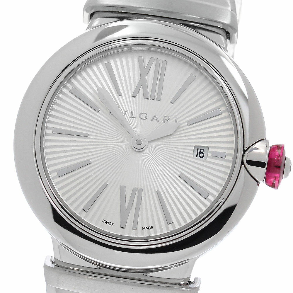 ブルガリ BVLGARI LU28S ルチェア デイト クォーツ レディース 良品 _953569【中古】