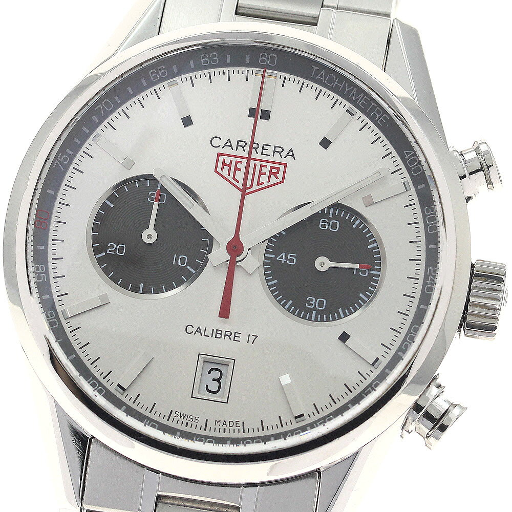 タグホイヤー TAG HEUER CV2119 カレラ ジャックホイヤー キャリバー17 クロノグラフ 自動巻き メンズ _961425【中古】