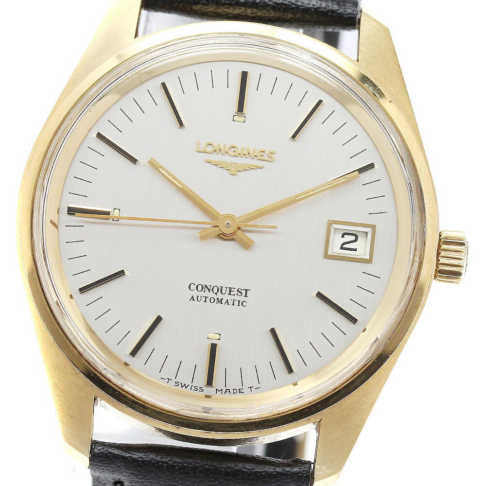 ロンジン LONGINES 1570-1-7951 コンクエスト デイト Cal.L633.1 自動巻き メンズ _961563【中古】