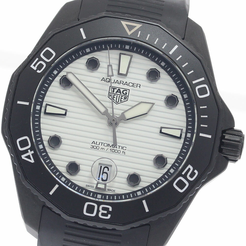 タグホイヤー TAG HEUER WBP201D アクアレーサー ナイトダイバー デイト 自動巻き メンズ 美品 保証書付き_962012【中古】