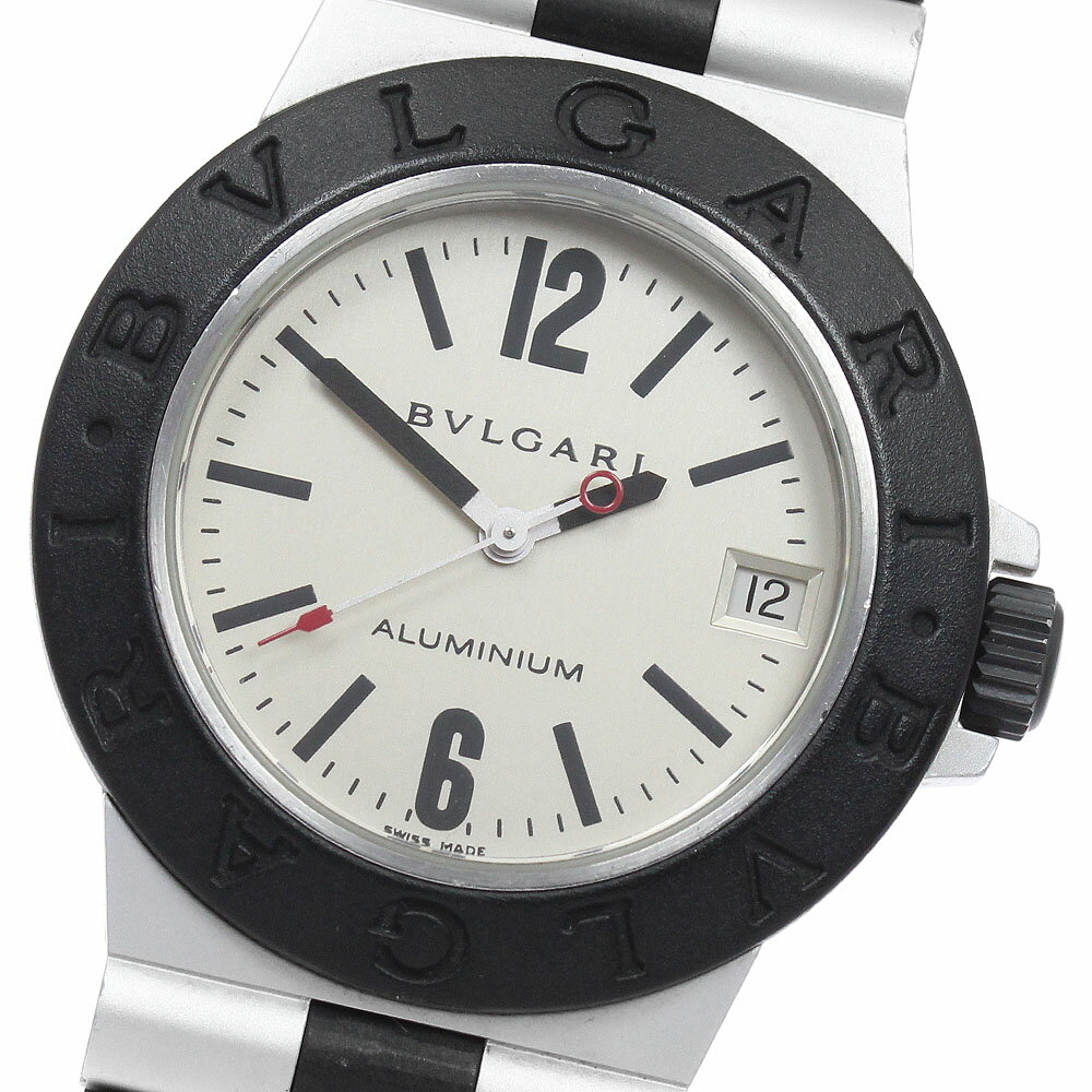 ブルガリ BVLGARI AL32A アルミニウム デイト クォーツ ボーイズ 保証書付き_962289【中古】
