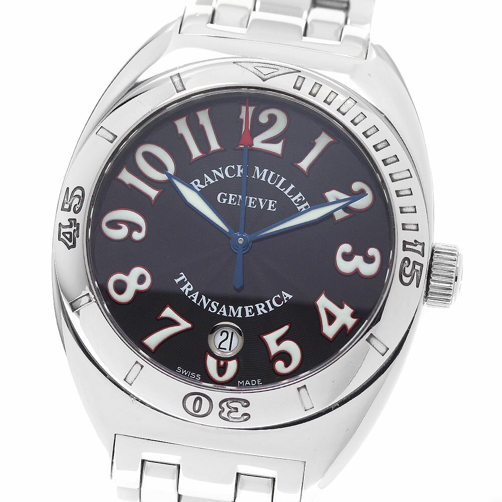 フランクミュラー FRANCK MULLER 2000SCP トランスアメリカ デイト 自動巻き メンズ 良品 _962467【中古】