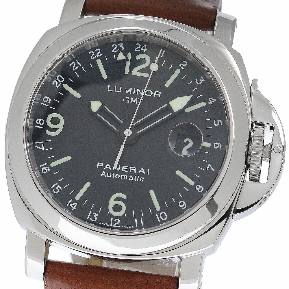 パネライ PANERAI PAM00063 ルミノール GMT 自動巻き メンズ 保証書付き_962511【中古】