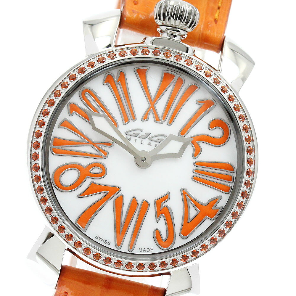 ガガミラノ GaGa MILANO 6025.05 マヌアーレ35MM クォーツ レディース 未使用品 _947065【中古】