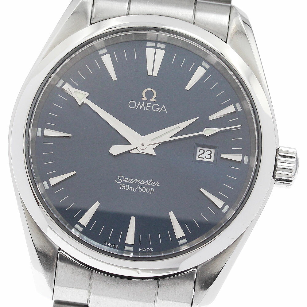 オメガ OMEGA 2517.80 シーマスター アクアテラ デイト クォーツ メンズ _955606【中古】