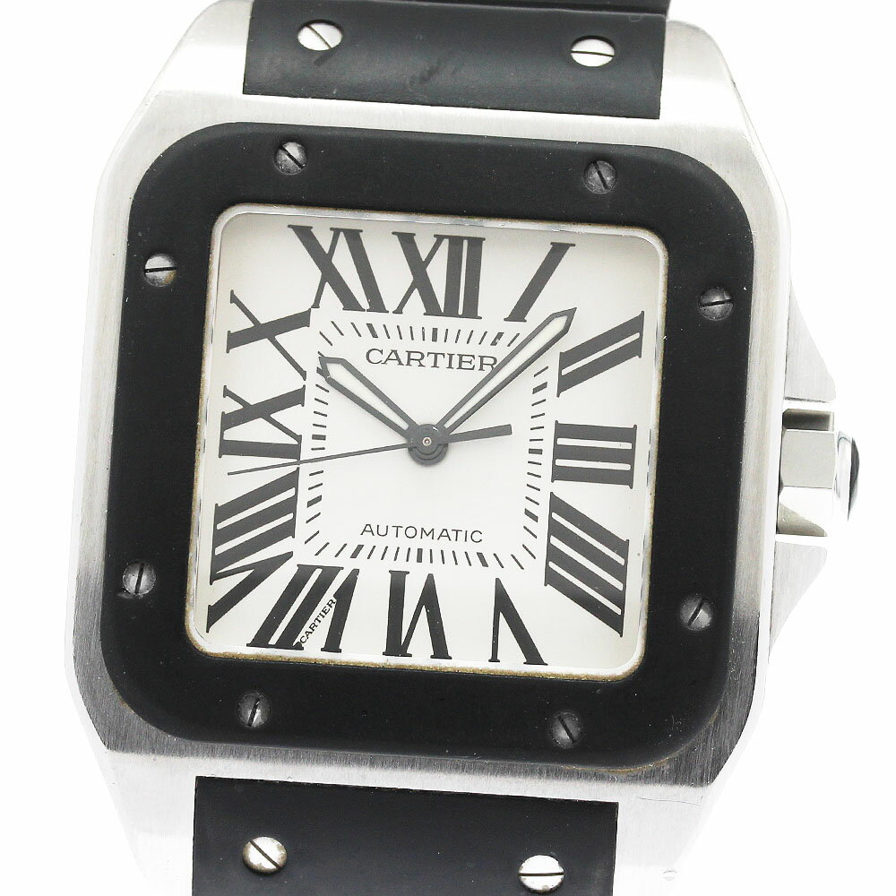 ベルト訳あり カルティエ CARTIER W20121U2 サントス100 自動巻き メンズ _95 ...