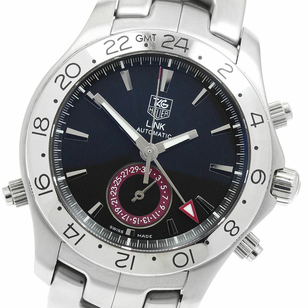 タグホイヤー TAG HEUER WJF2115 リンク GMT デイト 自動巻き メンズ 良品 _960052【中古】