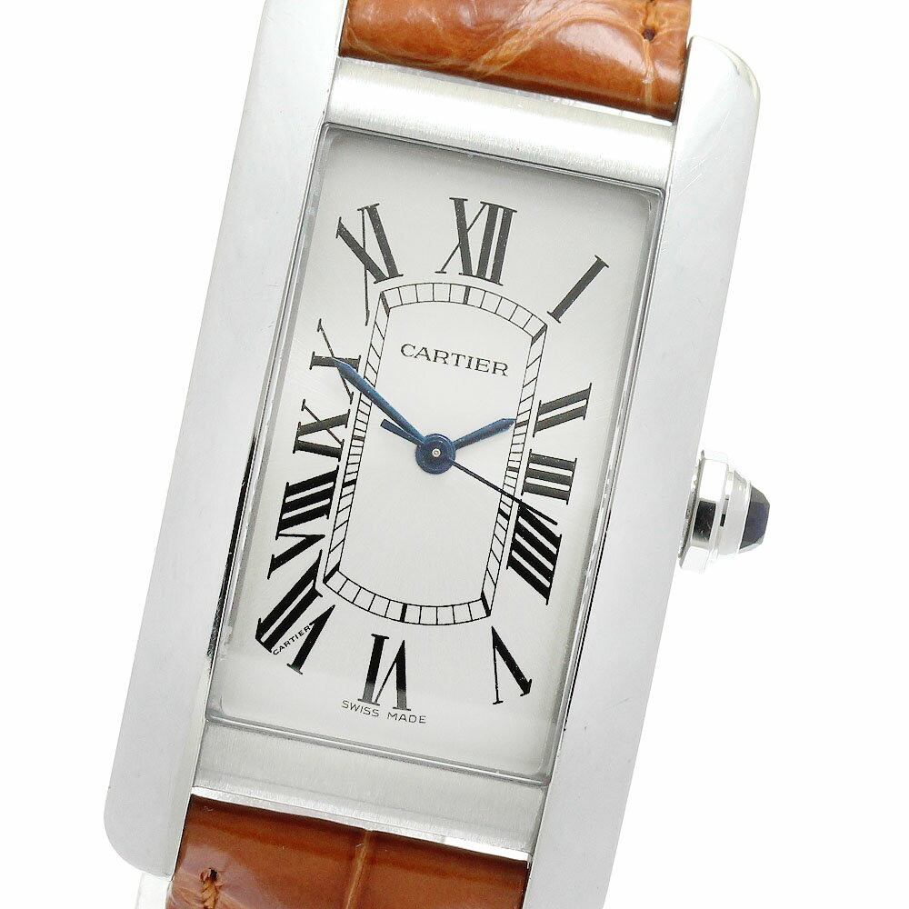 カルティエ CARTIER WSTA0017 タンクアメリカンMM 自動巻き ボーイズ 保証書付き_960420