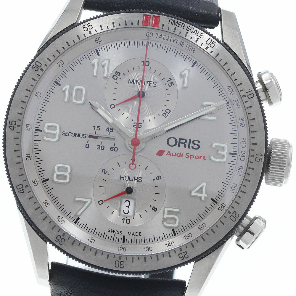 Rakuten - オリス ORIS 01 774 7661 7481-Set アウディスポーツ リミテッドエディション クロノグラフ 自動巻き メンズ 良品 箱・保証書付き_960587【中古】
