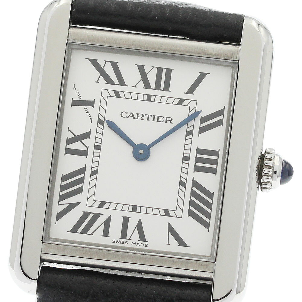 カルティエ CARTIER WSTA0030 タンクソロSM クォーツ レディース 良品 保証書付き_960845【中古】