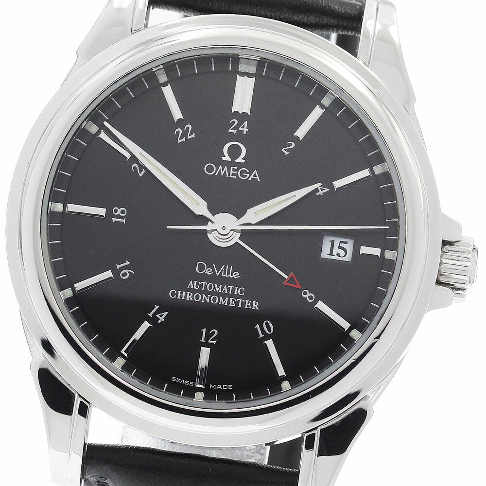 オメガ OMEGA 4833.51.31 デビル デイト GMT コーアクシャル クロノメーター 自動巻き メンズ 良品 _962978【中古】