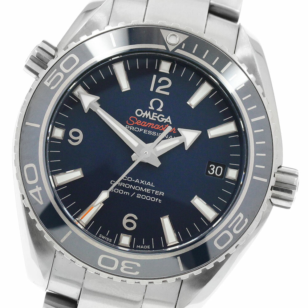 オメガ OMEGA 232.90.42.21.03.001 シーマスター プラネットオーシャン 600M デイト 自動巻き メンズ 良品 保証書付き_963156【中古】