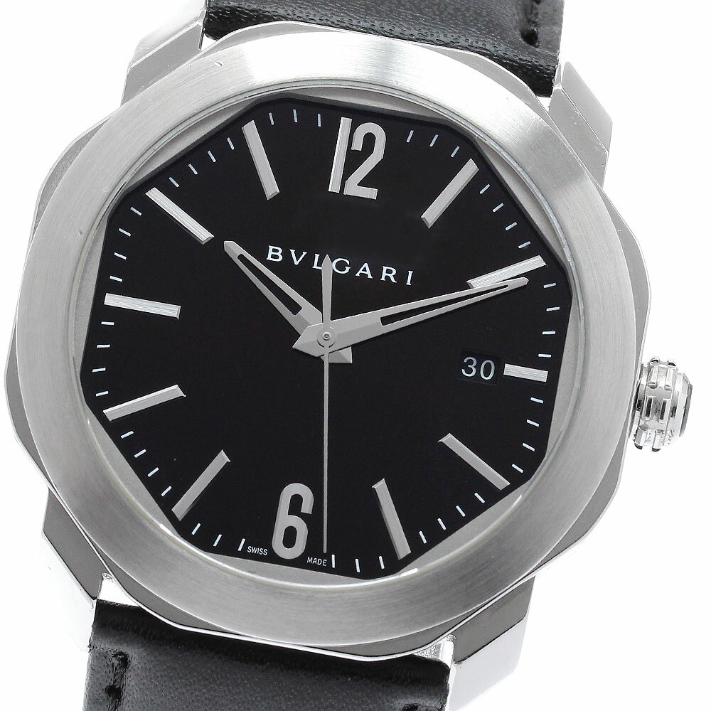 ブルガリ BVLGARI OC41S オクト デイト 自動巻き メンズ _958232【中古】