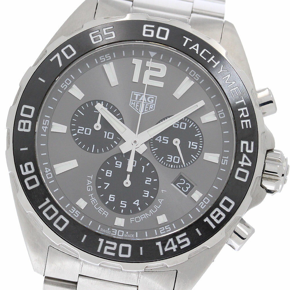 タグホイヤー TAG HEUER CAZ1011 フォーミュラ1 デイト クロノグラフ クォーツ メンズ 箱・保証書付き_960346【中古】