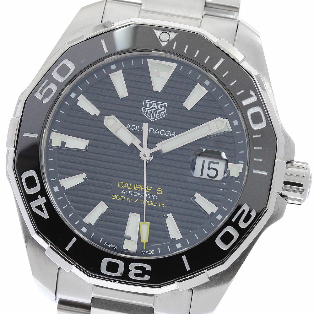 タグホイヤー TAG HEUER WAY201A.BA0927 アクアレーサー キャリバー5 デイト 自動巻き メンズ 箱・保証書付き_961087【中古】