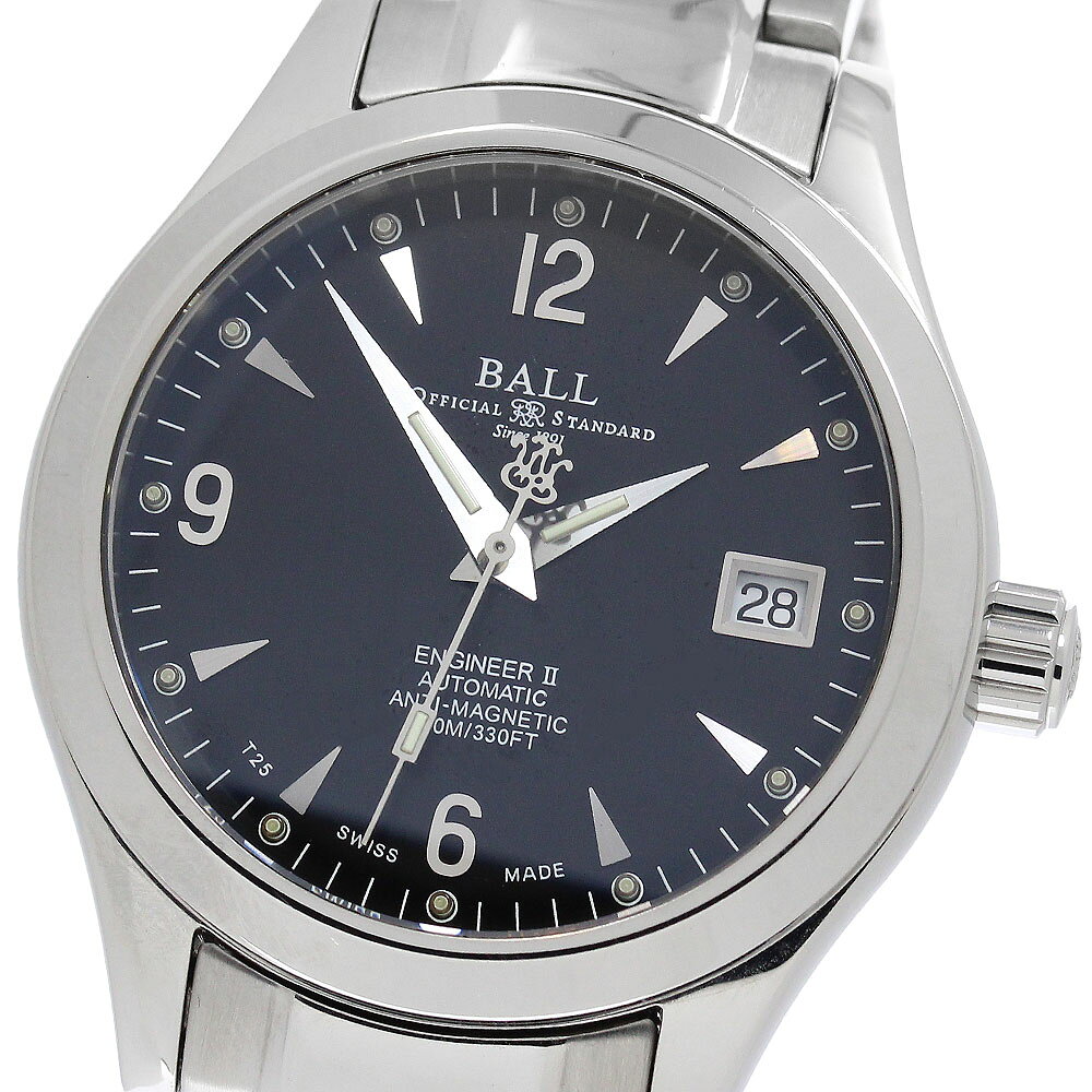 ベルト訳あり ボールウォッチ BALLWATCH NM1026C エンジニア2 オハイオ デイト 自動巻き メンズ _952575【中古】