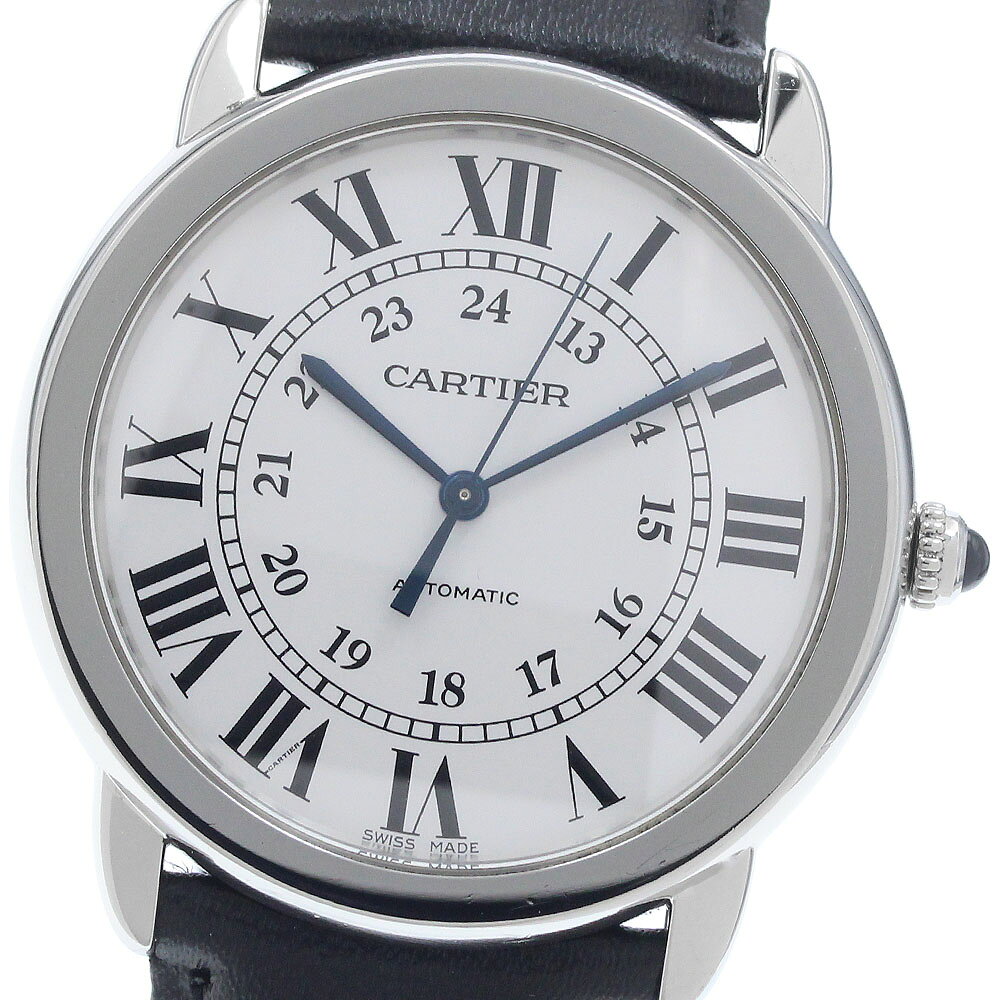 カルティエ CARTIER WSRN0021 ロンドソロ ドゥ カルティエ 36mm 自動巻き メンズ 良品 _960392【中古】