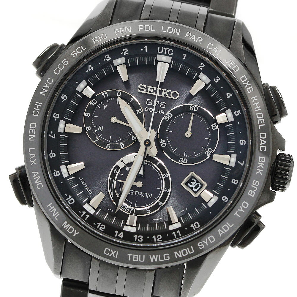 セイコー SEIKO SBXB009/8X82-0AB0 アストロン クロノグラフ GPS ソーラー電波 メンズ 保証書付き_961141【中古】