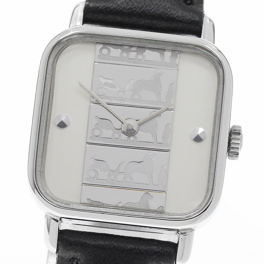 Rakuten - エルメス HERMES 馬車柄 クォーツ レディース _961419【中古】