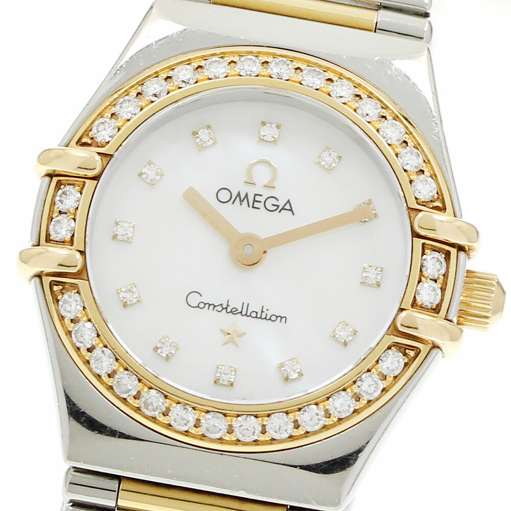オメガ OMEGA 1365.75 コンステレーション マイチョイス 12P ダイヤベゼル クォーツ レディース _962126【中古】