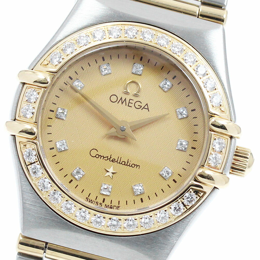 オメガ OMEGA 1267.15 コンステレーション ダイヤベゼル 12Pダイヤ フルバー クォー ...